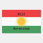 Koerdistan levend sticker (Voorkant)