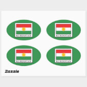 Koerdistan Ovale Sticker (Vel)