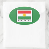 Koerdistan Ovale Sticker (Tas)