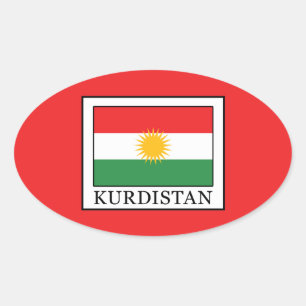 Koerdistan Ovale Sticker