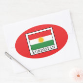 Koerdistan Ovale Sticker (Envelop)
