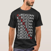 Koerdistan Retro Kurden Erbil in Irak T-shirt (Voorkant)