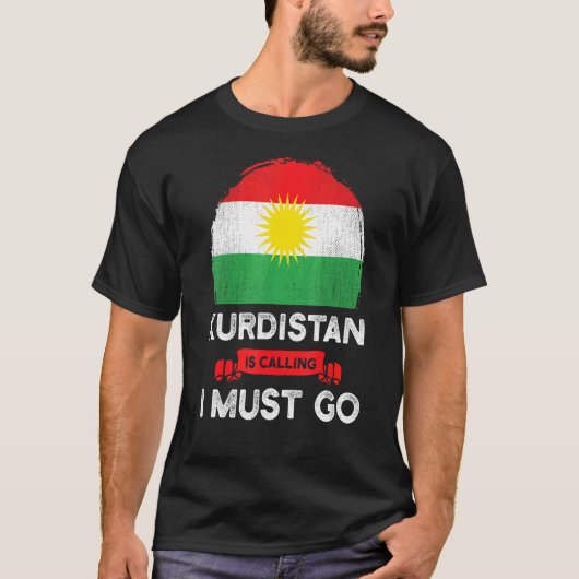 Koerdistan roept ik moet naar Koerdisch erfgoed T-shirt (Voorkant)