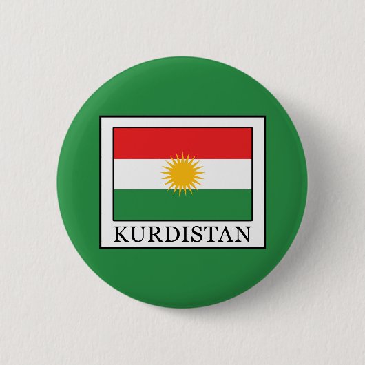 Koerdistan Ronde Button 5,7 Cm (Voorkant)