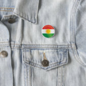 Koerdistan Round Icon Flag Ronde Button 3,2 Cm (In situ)