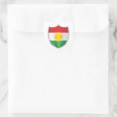 Koerdistan Silver Shield Flag Vierkante Sticker (Tas)