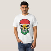 Koerdistan Smiling Skull Flag T-shirt (Voorkant volledig)