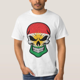 Koerdistan Smiling Skull Flag T-shirt