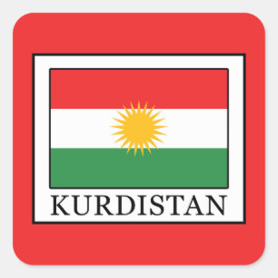 Koerdistan Vierkante Sticker