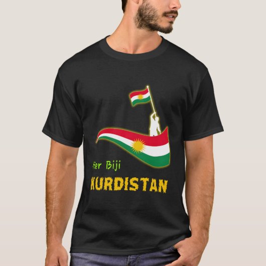 Koerdistan vlag Koerdistan T-shirt (Voorkant)