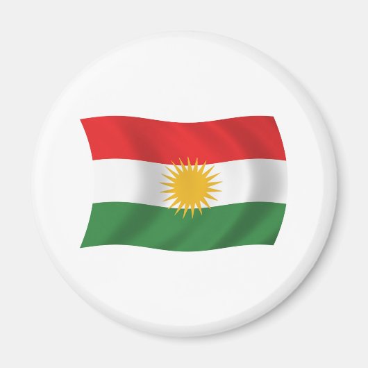 Koerdistan Vlag Magneet (Voorkant)