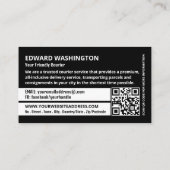 Koerier bromfiets Logo, koeriersdienst Visitekaartje (Achterkant)