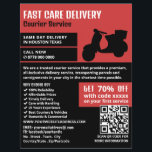 Koerier bromfiets ontwerp, koerier service Adverte Flyer<br><div class="desc">Koerier bromfiets ontwerp,  koerier service Adverteren flyer door de Visitekaartje winkel.</div>