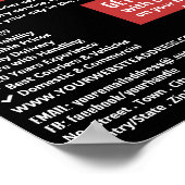 Koerier bromfiets ontwerp, koerier service Adverte Poster (Hoek)