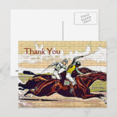 Koerier en Ives Great Race Dank u Briefkaart (Voorkant / Achterkant)