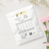 Koerier levering bedrijf details toevoegen prijs g bedankzakje (Gezegeld)