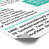 Koerier levering kerel, koerier service Adverteren Poster (Hoek)