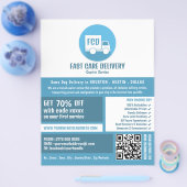 Koerier levering Logo, koerier service Adverteren Flyer (Enkel)