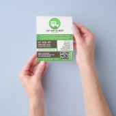 Koerier levering Logo, koerier service Adverteren Flyer (Hand)