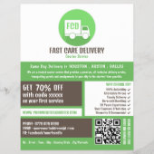 Koerier levering Logo, koerier service Adverteren Flyer (Voorkant)