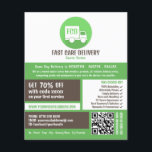 Koerier levering Logo, koerier service Adverteren Flyer<br><div class="desc">Koerier levering Logo,  koerier service Adverteren Flyer door de Visitekaartje Store.</div>