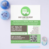 Koerier levering Logo, koerier service Adverteren Flyer (Enkel)