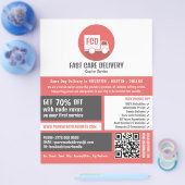 Koerier levering Logo, koerier service Adverteren Flyer (Enkel)