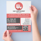 Koerier levering Logo, koerier service Adverteren Flyer (Hand)