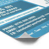 Koerier levering Logo, koerier service Adverteren Poster (Hoek)