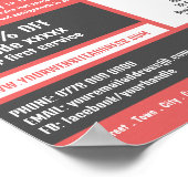 Koerier levering Logo, koerier service Adverteren Poster (Hoek)