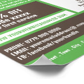 Koerier levering Logo, koerier service Adverteren Poster (Hoek)