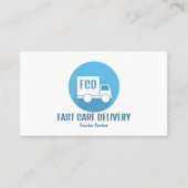 Koerier levering Logo, koeriersdienst Visitekaartje (Voorkant)
