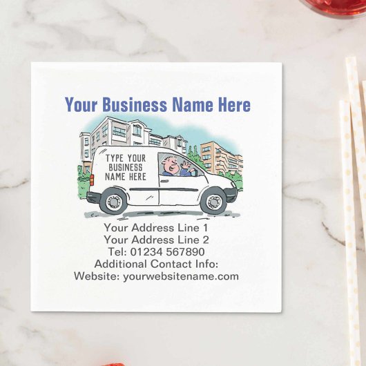 Koerier of levering Bedrijfsgegevens op Servet