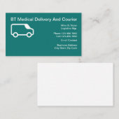 Koerier voor medische levering visitekaartje (Voorkant / Achterkant)