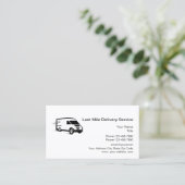 koerierdienst van de laatste mijl visitekaartje (Staand voorkant)