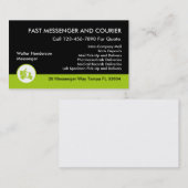 Koeriers- en boodschappendiensten visitekaartje (Voorkant / Achterkant)