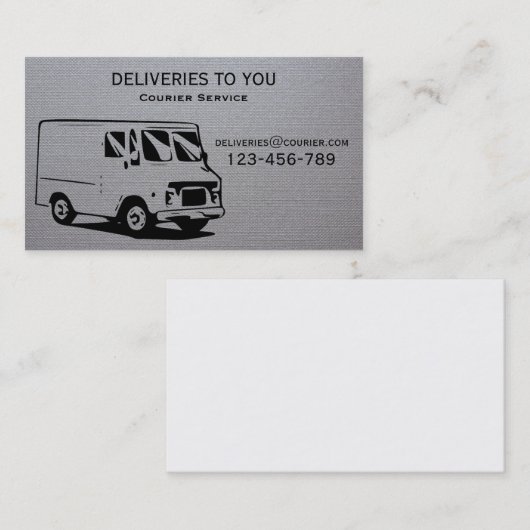 Koeriersdienst Levering freelance service Visitekaartje (Voorkant / Achterkant)