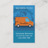 Koeriersdienst Levering freelance service Visitekaartje (Voorkant)