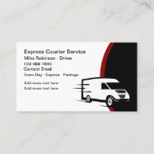 koeriersdienst met expresse-service op dezelfde da visitekaartje (Voorkant)