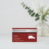 Koerierspakketbezorgingsservices Visitekaartje (Staand voorkant)