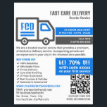 Koeriersvrachtwagen Logo, de Koeriersdienst Advert Flyer<br><div class="desc">Koeriersvrachtwagen Logo,  Koeriersdienst Adverteren Flyer door de Visitekaartje Store.</div>