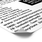 Koeriersvrachtwagen Logo, de Koeriersdienst Advert Poster (Hoek)