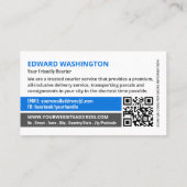 Koeriersvrachtwagen Logo, de Koeriersdienst Visitekaartje (Achterkant)