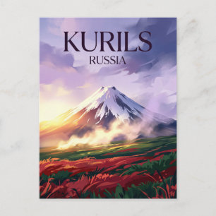 Koerilen Nationaal Park Rusland Briefkaart