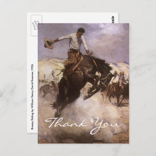 Koerner's Breezy Riding Briefkaart (Voorkant / Achterkant)