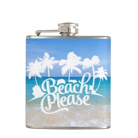 Koers alsjeblieft Funny Quote Flask Heupfles (Voorkant)