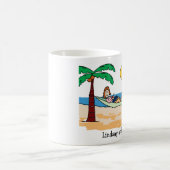 Koers op vakantie - aangepaste cartoon mok (Center)