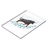 Koersstijging op de aandelenmarkt notitieboek (Linkerzijde)
