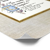 Koesbare Herinnering Foto Condoleance Persoonlijk Poster (Hoek)