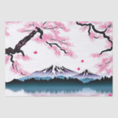 Koesbloesems en bergen ontkoppelen tissuepapier (Voorkant)